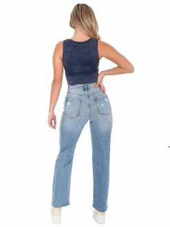 NikiBiki Bigger Picture V-Neck Crop Top Tops