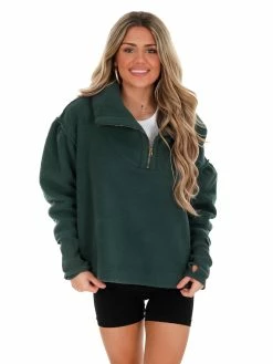 Tops Free People Forest Pine Poppy Pullover