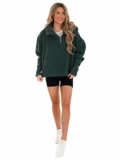 Tops Free People Forest Pine Poppy Pullover
