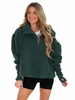 Tops Free People Forest Pine Poppy Pullover