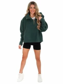 Tops Free People Forest Pine Poppy Pullover