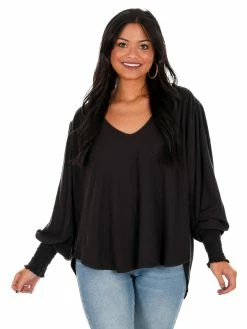 Sale Free People Bella Long Sleeve Top
