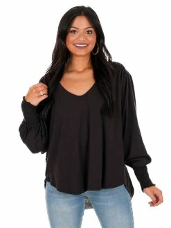 Sale Free People Bella Long Sleeve Top