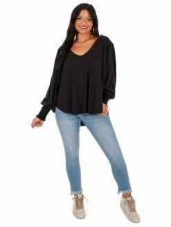 Sale Free People Bella Long Sleeve Top