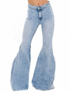 Bottoms Free People Indigo Marble Float On Flare