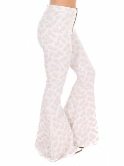 Peach Love California Daisy Power Lilac Flare Pants