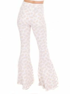Peach Love California Daisy Power Lilac Flare Pants