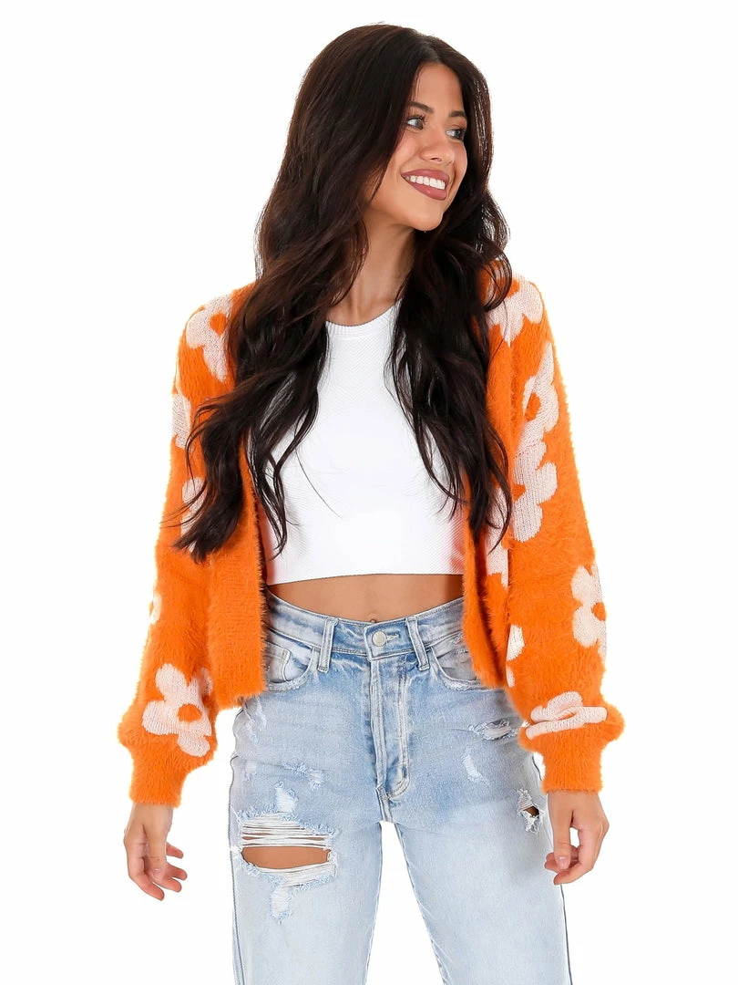 Top 10 🤩 Crescent Apparel Score One More Fuzzy Daisy Cardigan 💯 5 Crescent Apparel Score One More Fuzzy Daisy Cardigan
