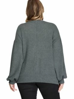 Apparel-Curvy Girl Curvy Move Along Thermal Knit Top