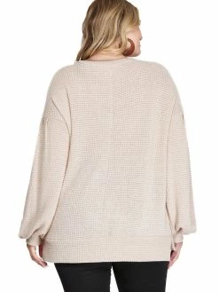 Apparel-Curvy Girl Curvy Move Along Thermal Knit Top