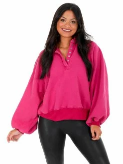 Papermoon Need To Make It Snap Button Pullover Tops