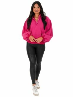 Papermoon Need To Make It Snap Button Pullover Tops