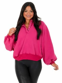 Papermoon Need To Make It Snap Button Pullover Tops