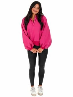 Papermoon Need To Make It Snap Button Pullover Tops