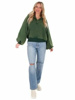 Papermoon Need To Make It Snap Button Pullover Tops