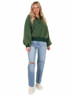 Papermoon Need To Make It Snap Button Pullover Tops