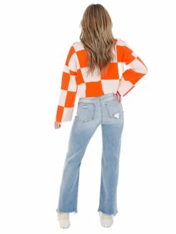 Crescent Hold Me Closer Checkered Top Tops