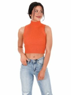 Papermoon Dream Girl Mock Neck Sweater