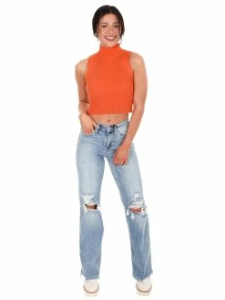 Papermoon Dream Girl Mock Neck Sweater