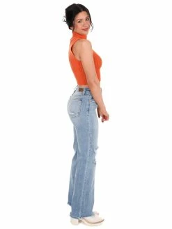 Papermoon Dream Girl Mock Neck Sweater