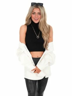 Papermoon Dream Girl Mock Neck Sweater