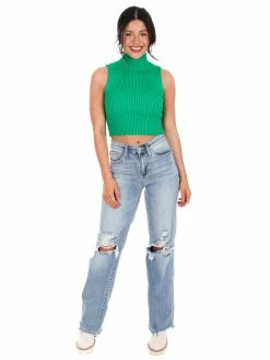 Papermoon Dream Girl Mock Neck Sweater