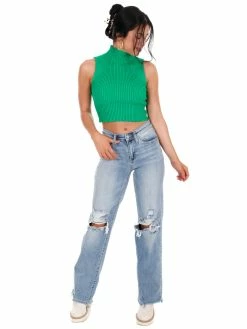 Papermoon Dream Girl Mock Neck Sweater