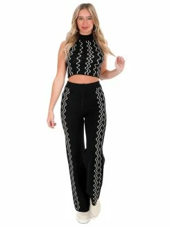 Papermoon Feeling That Groovy Knit Two Piece Set