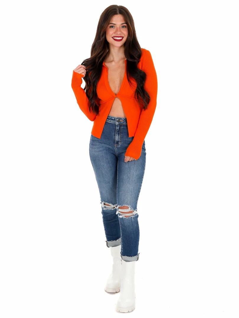 Promo ๐งจ Papermoon About Love Front Twist Ribbed Top ๐ 2 Papermoon About Love Front Twist Ribbed Top