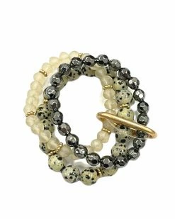 Jewelry Leave You Hanging Beaded Stack Bracelet