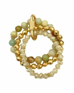 Jewelry Leave You Hanging Beaded Stack Bracelet