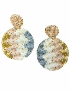 Jewelry Sweetness Beaded Disc Earrings
