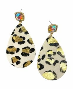 Jewelry Spot On Leopard Teardrop Earrings