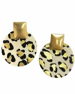 Jewelry Seeing Spots White Leopard Earrings