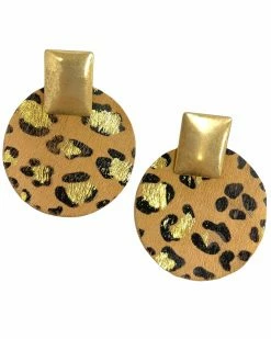 Jewelry Seeing Spots Brown Leopard Earrings