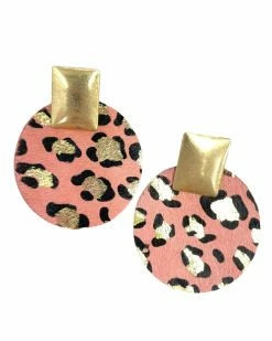 Jewelry Seeing Spots Pink Leopard Earrings