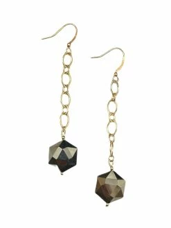 Jewelry Geometric Metallic Dangle Earrings