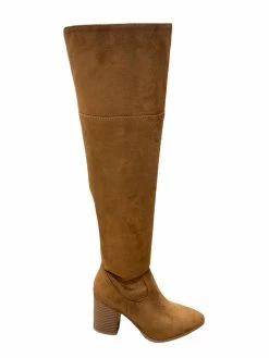 Let's See Style Iris Tan Knee High Boots