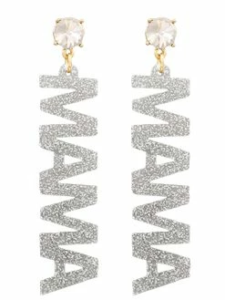 Jewelry MAMA Acrylic Word Earrings