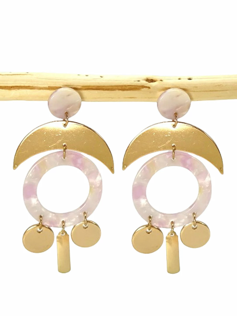 Best deal ๐ Jewelry Mixed Metal Resin Geo Earring ๐ฅฐ 1 Jewelry Mixed Metal Resin Geo Earring