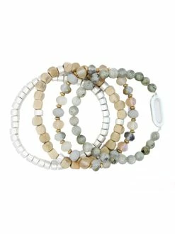 Jewelry Multi Beaded Stack Bracelet Set