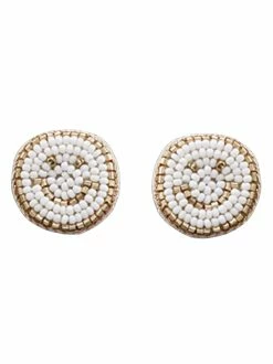 Jewelry Small Smiley Face Seed Bead Earrings