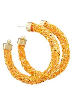 Jewelry Sparkling Tube Hoops