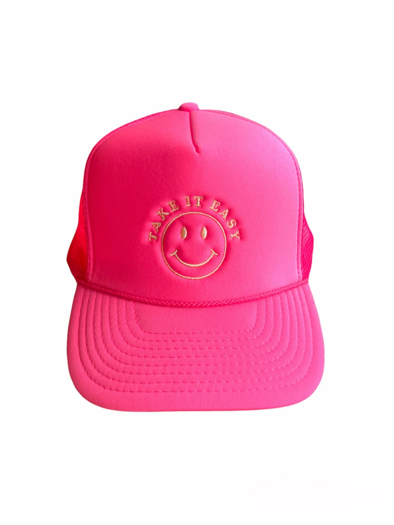 Discount ๐ Accessories Hats Take It Easy Neon Pink Trucker Hat ๐ฅฐ 1 Accessories Hats Take It Easy Neon Pink Trucker Hat