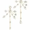 Golden Stella Multi Crystal & Line Earrings
