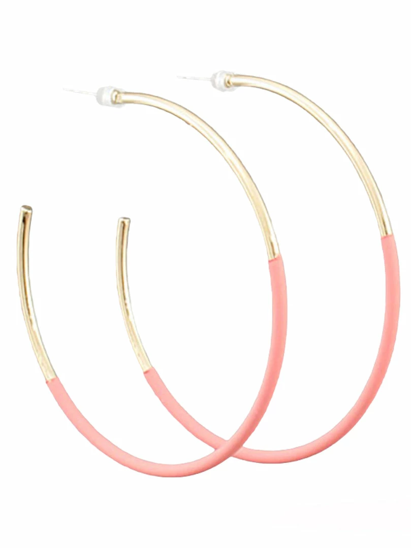 New 🔥 Golden Stella Earrings Half Color 🧥 Coated Hoops 🔥 5 Golden Stella Earrings Half Color Coated Hoops