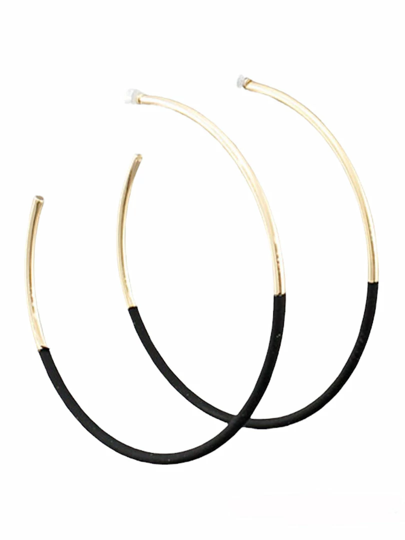 New 🔥 Golden Stella Earrings Half Color 🧥 Coated Hoops 🔥 3 Golden Stella Earrings Half Color Coated Hoops