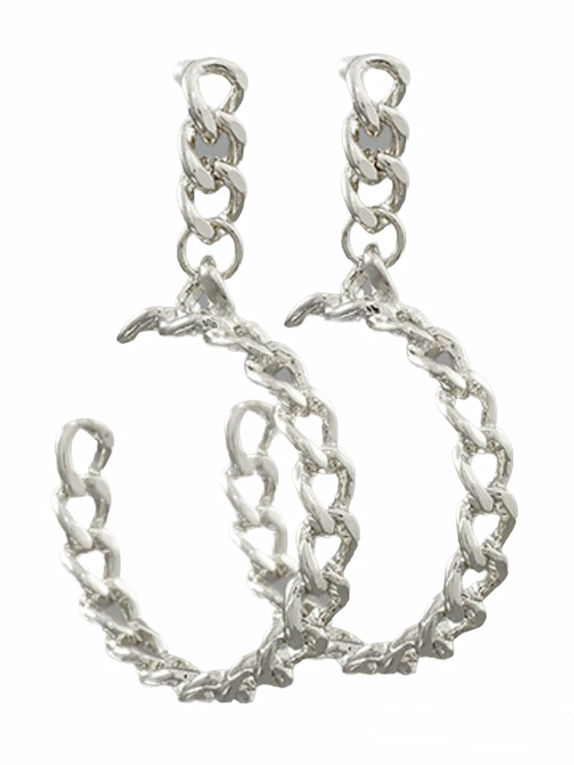 Cheap ⌛ Jewelry Chain Open Circle Dangle Earrings ✔️ 2 Jewelry Chain Open Circle Dangle Earrings