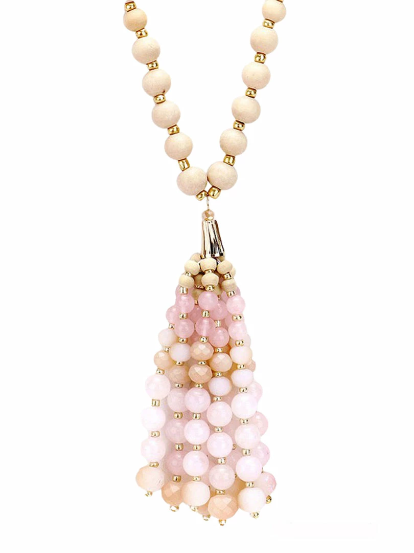 Cheapest 🔔 Jewelry Necklaces Shades Of You Long Natural Stone Tassel Necklace 🎁 6 Jewelry Necklaces Shades Of You Long Natural Stone Tassel Necklace
