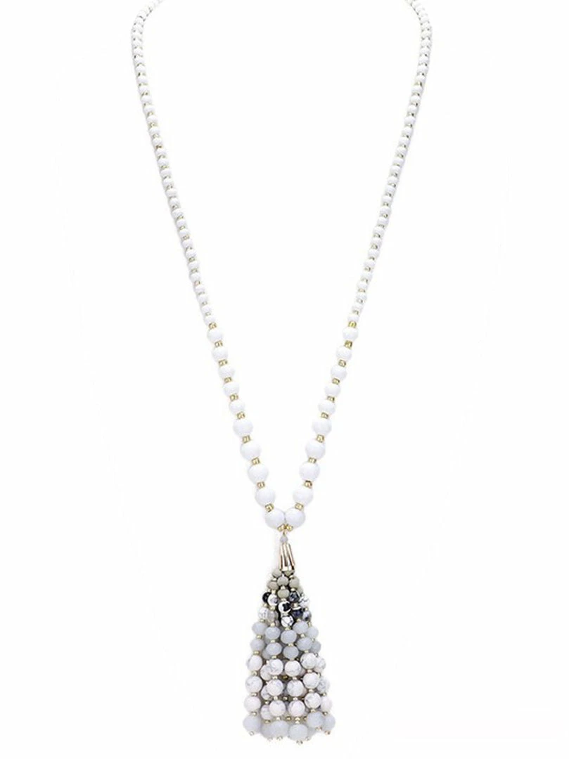 Cheapest 🔔 Jewelry Necklaces Shades Of You Long Natural Stone Tassel Necklace 🎁 3 Jewelry Necklaces Shades Of You Long Natural Stone Tassel Necklace